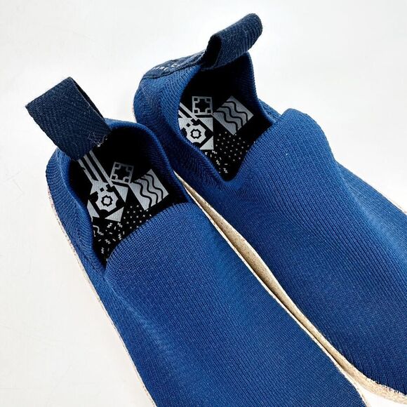 Asportuguesas Knit Platform Clip Slip on Sneaker Shoe Blue Womens size 6.5 New - Picture 3 of 8